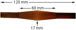 Bonazza Gouged Shaped and Profiled Bassoon Cane, #2