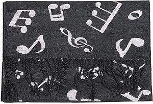 Music Motif Scarf