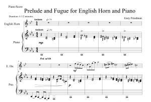 Gary Friedman: Prelude and Fugue