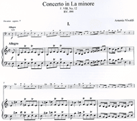 Vivaldi:Concerto in A minor - RV499