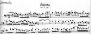 JS Bach: Three Sonatas for Violoncello and Harpsichord