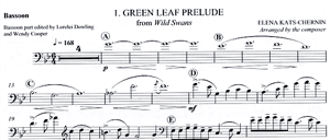 Elena Kats-Chernin: Four Light Pieces for bassoon and piano 2004