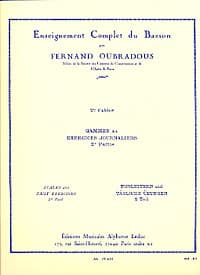 Oubradous: Scales and Daily Exercises Vol. 2 for Bassoon