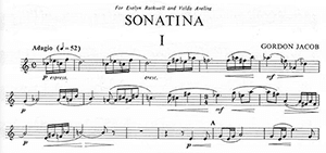 Gordon Jacob: Sonatina for Oboe and Piano