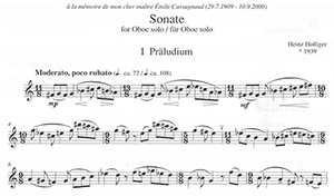Heinz Holliger: Sonate