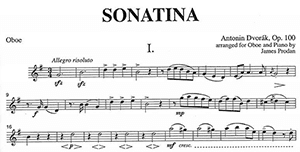 Anton Dvorak: Sonatina for oboe and piano