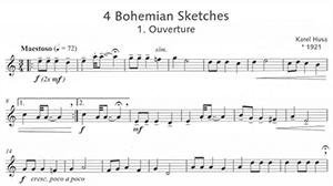 Karel Husa: Four Bohemian Sketches