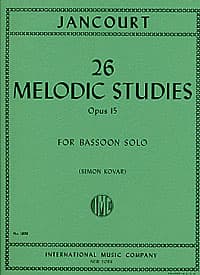 Eugene Jancourt: 26 Melodic Studies, op 15 for Bassoon