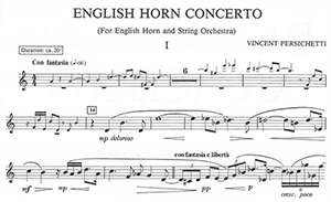 Vincent Persichetti: English Horn Concerto
