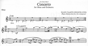 Ellen Taaffe Zwilich: Concerto for Oboe