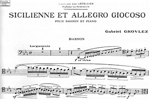 Gabriel Grovlez: Sicilienne et Allegro Giocoso