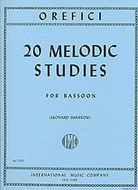 Orefici: 20 Melodic Studies for Bassoon