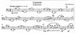John Steinmetz: Laments & Invocation for Solo Bassoon