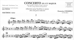 Domenico Cimarosa: Oboe Concerto in C for Oboe and Chamber Orchestra