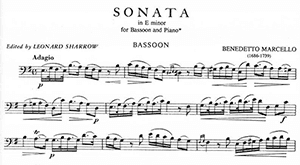 Benedetto Marcello: Sonata in E minor