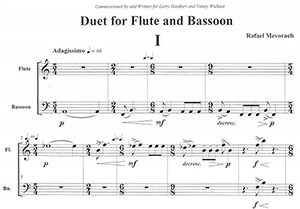 Rafael Mevorach: Duet for Flute and Bassoon (2013)