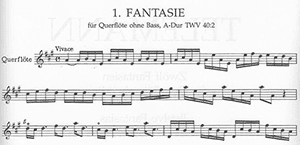 Georg Philipp Telemann: 12 Fantasies for Flute, TWV 40:2-13