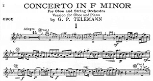 Georg Philipp Telemann: Concerto in F Minor