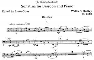 Walter Hartley: Sonatina for Bassoon and Piano