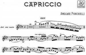 Amilcar Ponchielli: Capriccio for Oboe and Piano