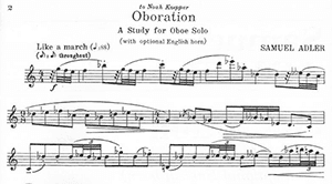 Samuel Adler: Oboration