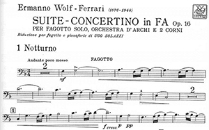 Ermanno Wolf-Ferrari: Suite Concertino in F, op. 16