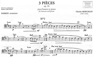 Charles Koechlin: Three Pieces Op. 34