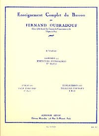 Oubradous: Scales and Daily Exercises Vol. 1 for Bassoon