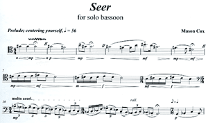 Mason Cox: Seer for Unaccompanied Bassoon