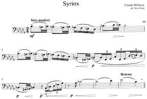 Claude Debussy: Syrinx for Solo Bassoon arr by Kris King