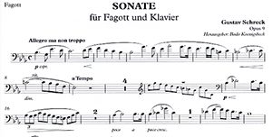 Gustav Schreck: Sonata in E flat major