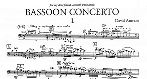 David Amram: Bassoon Concerto