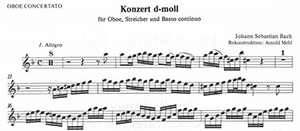 J.S. Bach: Concerto in D minor for Oboe and Piano
