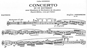 Eugène Goossens: Concerto in 1 Movement