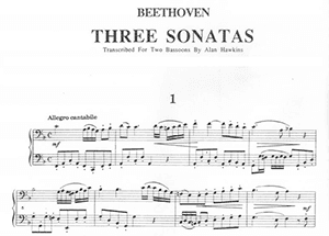 Ludwig van Beethoven: Three Sonatas for Two Bassoons