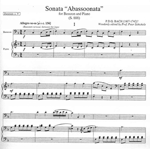 P.D.Q. Bach: Sonata "Abassoonata"