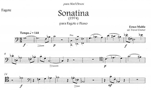 Arranjos de Ernst Mahle: Sonatina