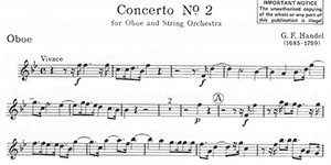 G.F. Handel: Oboe Concerto No. 2 in Bb, HWV 302a