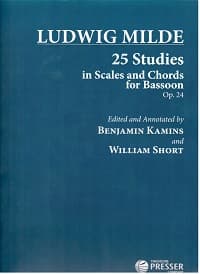 Milde: 25 Studies in Scales and Chords for Bassoon, Op. 24