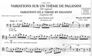 Maurice Allard: Variations on a Theme of Paganini