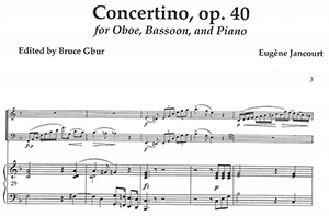 Eugene Jancourt: Concertino, op 40