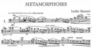 Leslie Bassett: Metamorphoses for Solo Bassoon