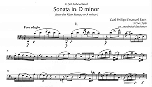 CPE Bach: Sonata in D minor for Solo Bassoon