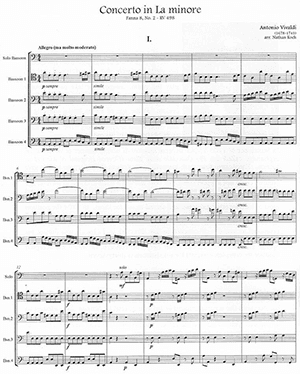 Antonio Vivaldi: Bassoon Concerto in A Minor, FVIII #2, RV498