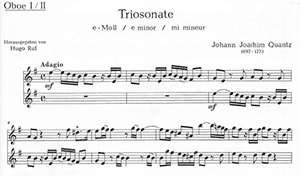 J.J. Quantz: Trio Sonata in E Minor