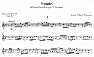 Georg Philipp Telemann: Sonate in Bb major, TWV41:B6