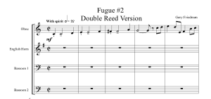 Gary Friedman: Fugue #2 for 4 Winds