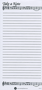 Musical Note Pad