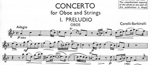 Corelli/Barbirolli: Oboe Concerto
