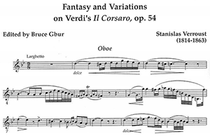 Stanislas Verroust: Fantasy and Variations on Verdi's Il Corsaro, op. 54